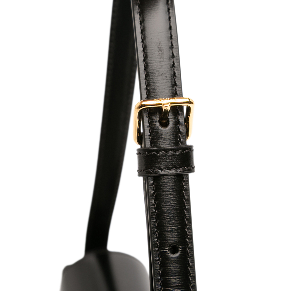 Pre-Loved Celine Shiny Calfskin Triomphe Claude Shoulder Bag - Picture 10 of 11